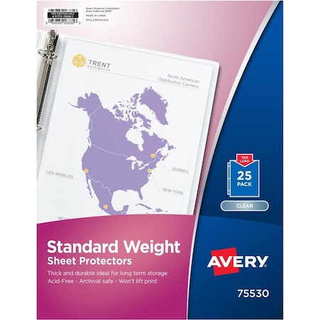 Avery Protector, Sheet, Nonstck, Clr AVE75530